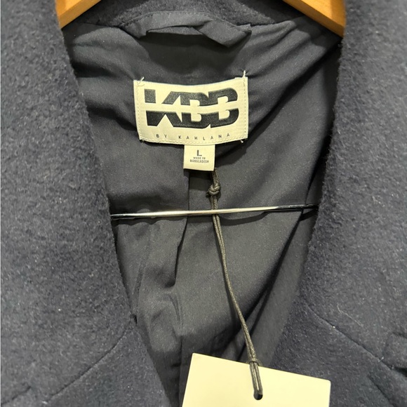 KBB by Kahlana Navy Double-Breasted Peacoat Large NWT - Picture 7 of 9